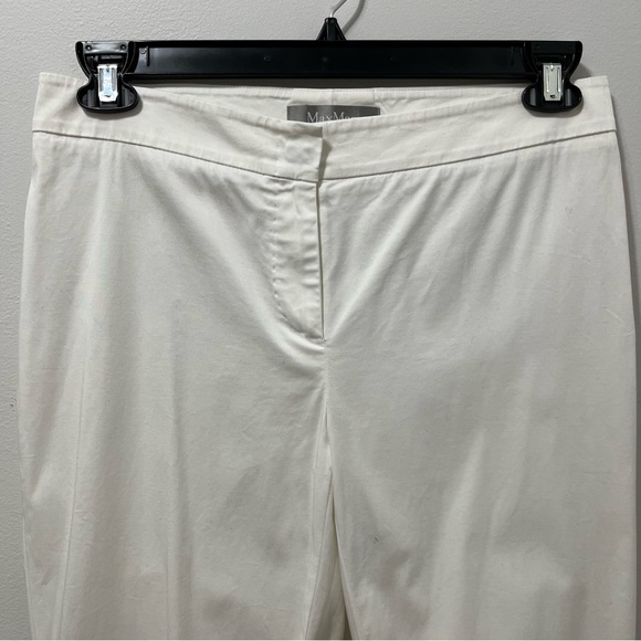 MAXMARA SOLID WHITE TROUSERS - Picture 2 of 12